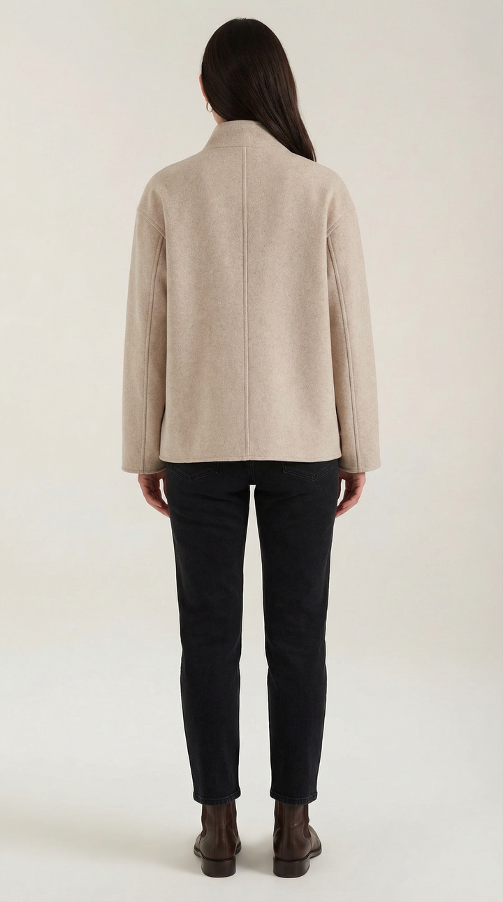 Chaqueta suave oversize de mujer