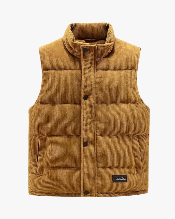 Chaleco Acolchado de Pana Hombre