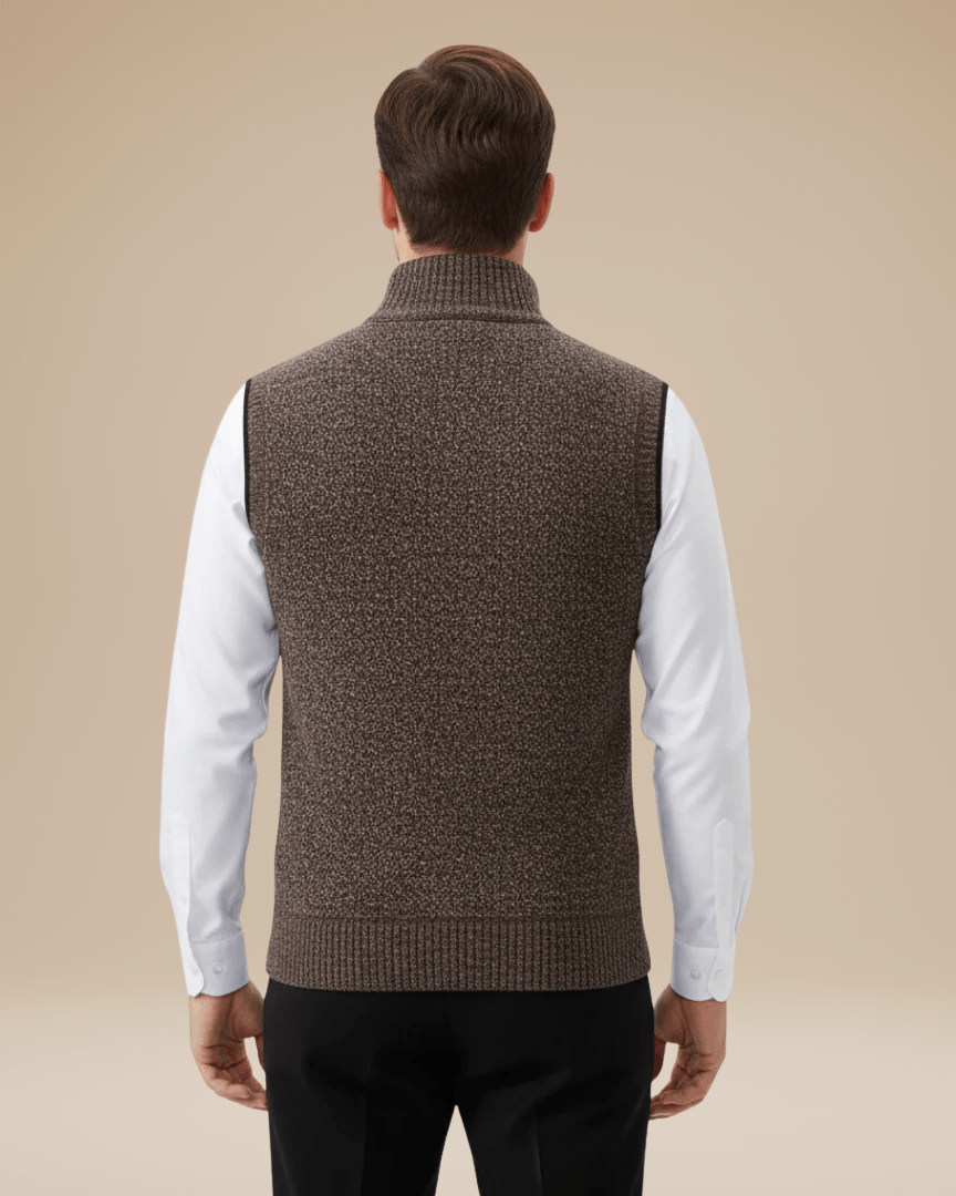 Chaleco de punto mixto para hombre