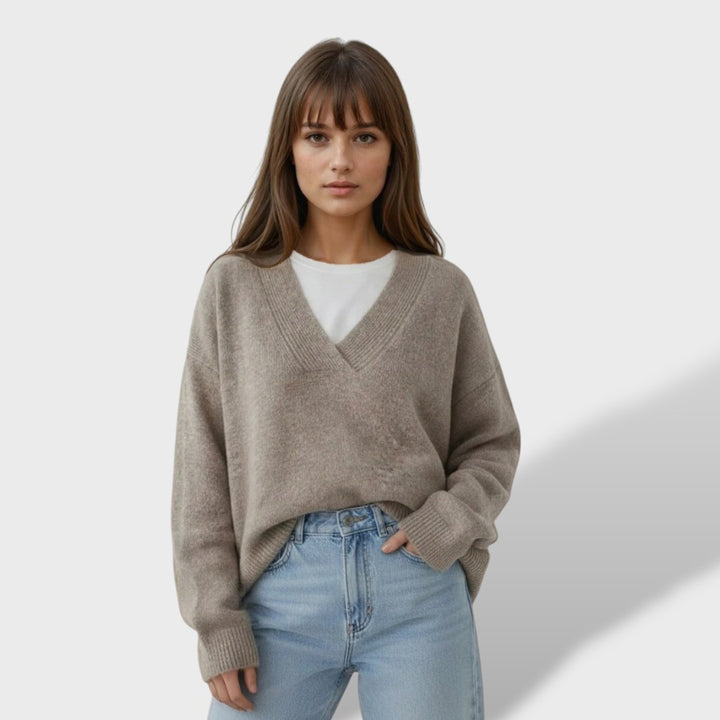 Heidi™ | Suéter de Cachemira con Escote en V