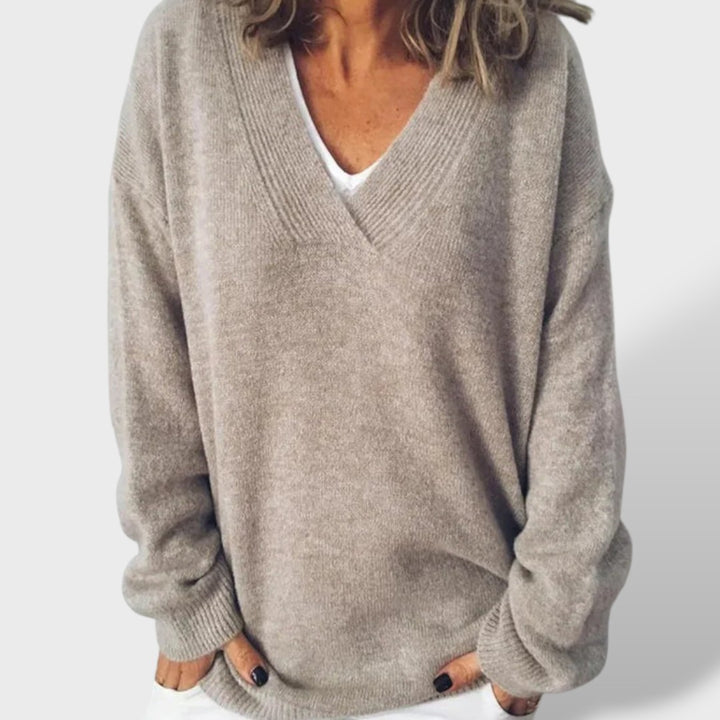 Heidi™ | Suéter de Cachemira con Escote en V