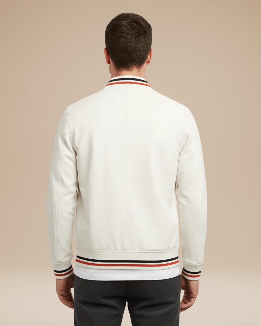 Cazadora bomber urbana con ribetes