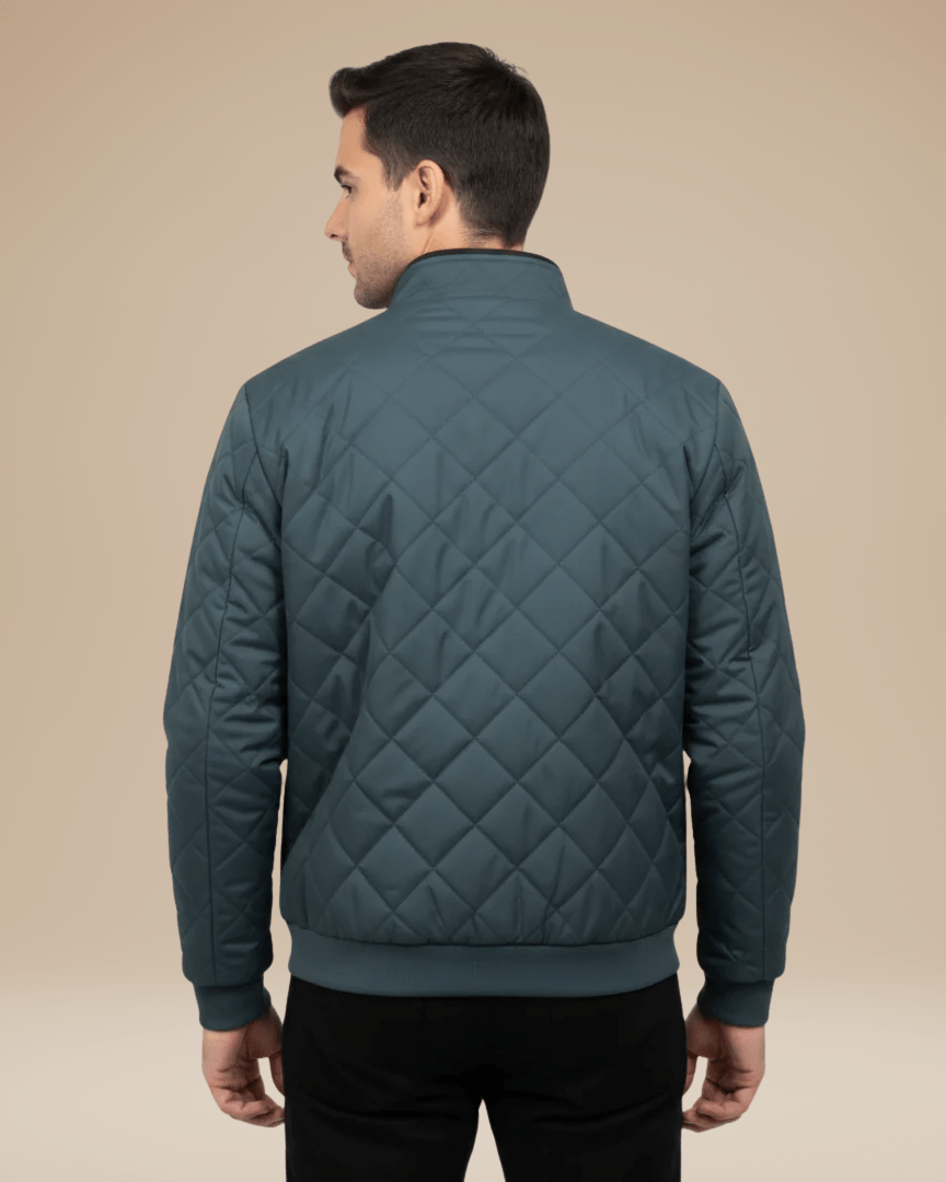 Chaqueta acolchada de rombos hombre