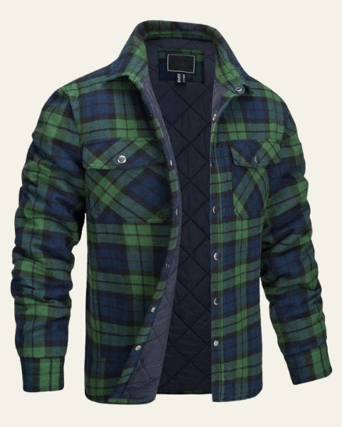 Sobrecamisa acolchada de franela