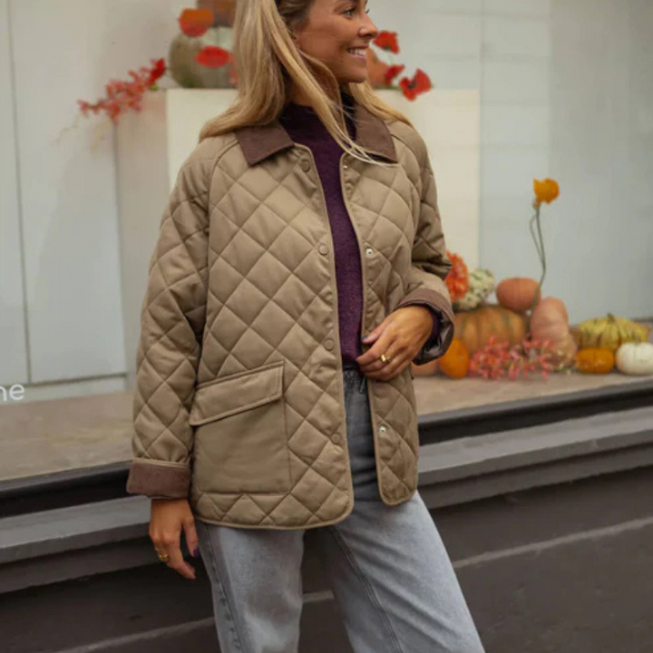 Chaqueta acolchada de algodón retro
