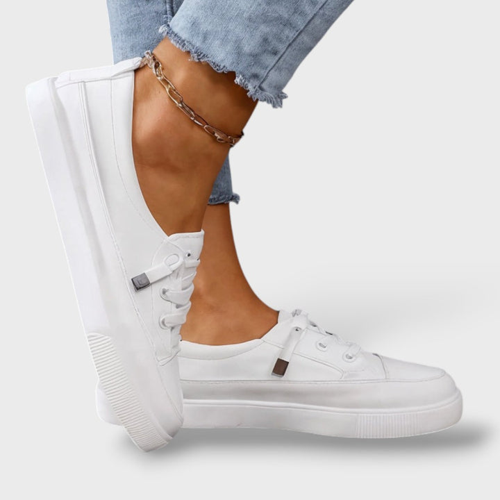 Zapatillas Blancas Confort Ortopédico