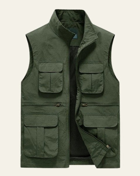 Chaleco ligero multibolsillos para hombre