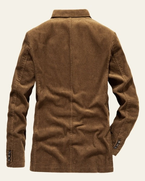 Blazer de pana masculina corte sastre