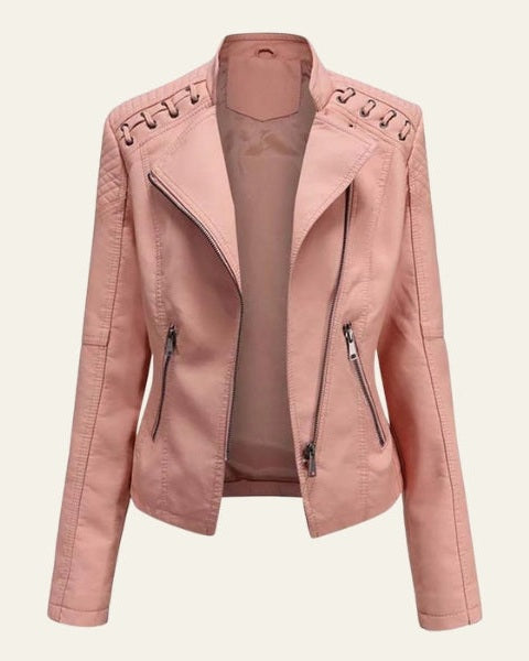 Chaqueta de piel vegana biker