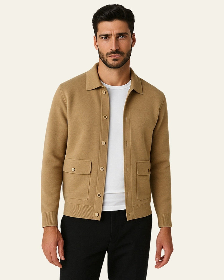 Chaqueta de Cashmere Corte Slim