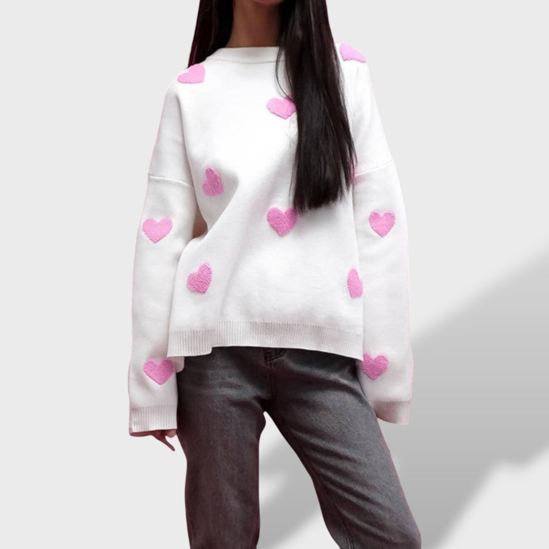 Emma™ | Sudadera Corazón Tejido