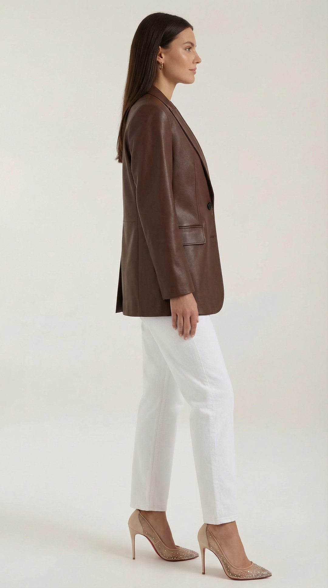 Blazer de Ecopiel Corte Estructurado