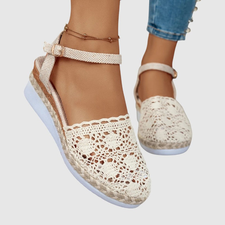 Sandalias de Cuña con Plataforma Mujer