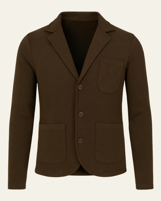 Blazer de punto slim fit elegante