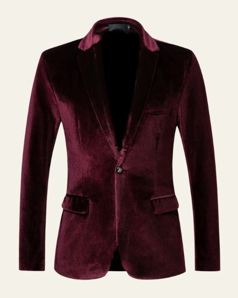Blazer de terciopelo para hombre