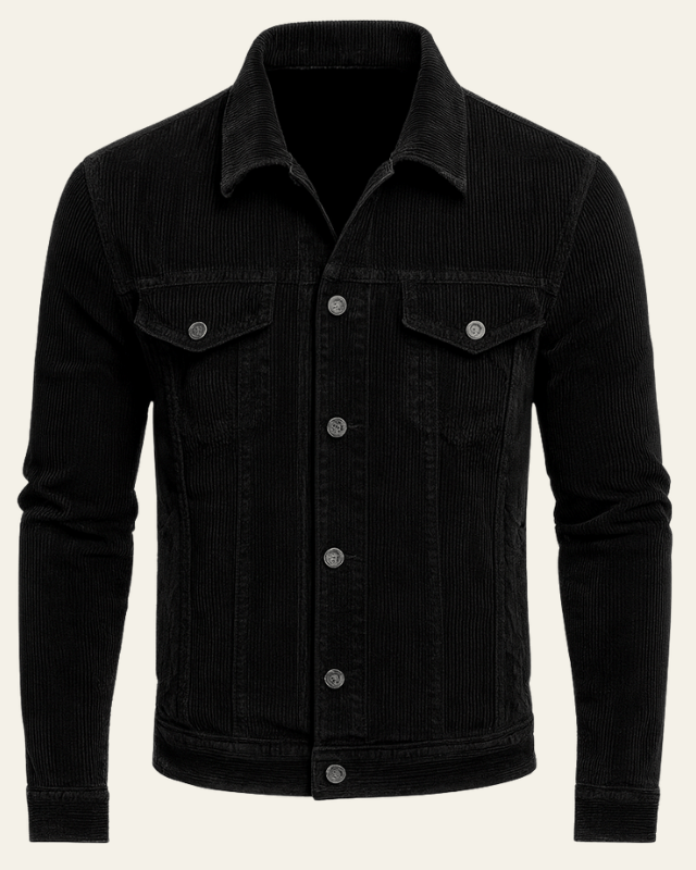 Chaqueta de pana masculina versátil