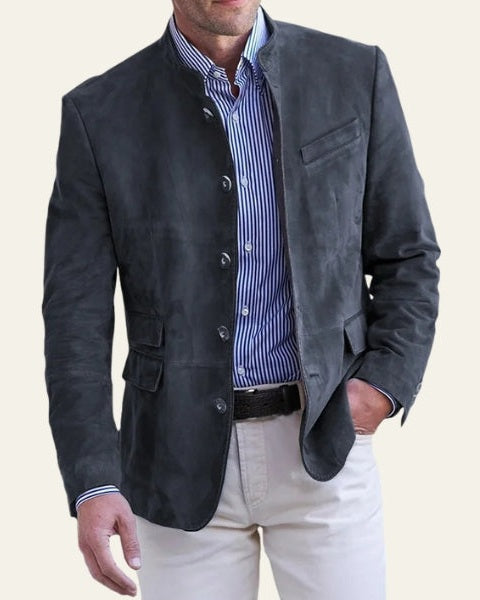 Chaqueta masculina de similpiel vegana
