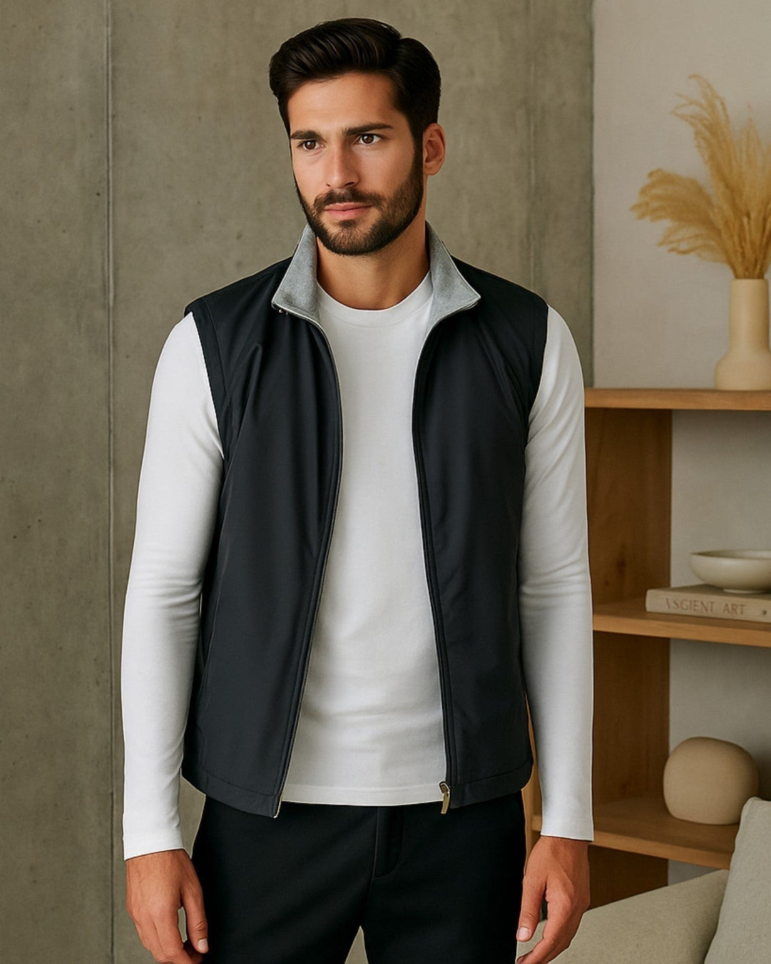 Chaleco polar ligero para hombre
