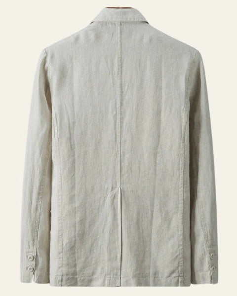 Blazer de lino texturizado relajado