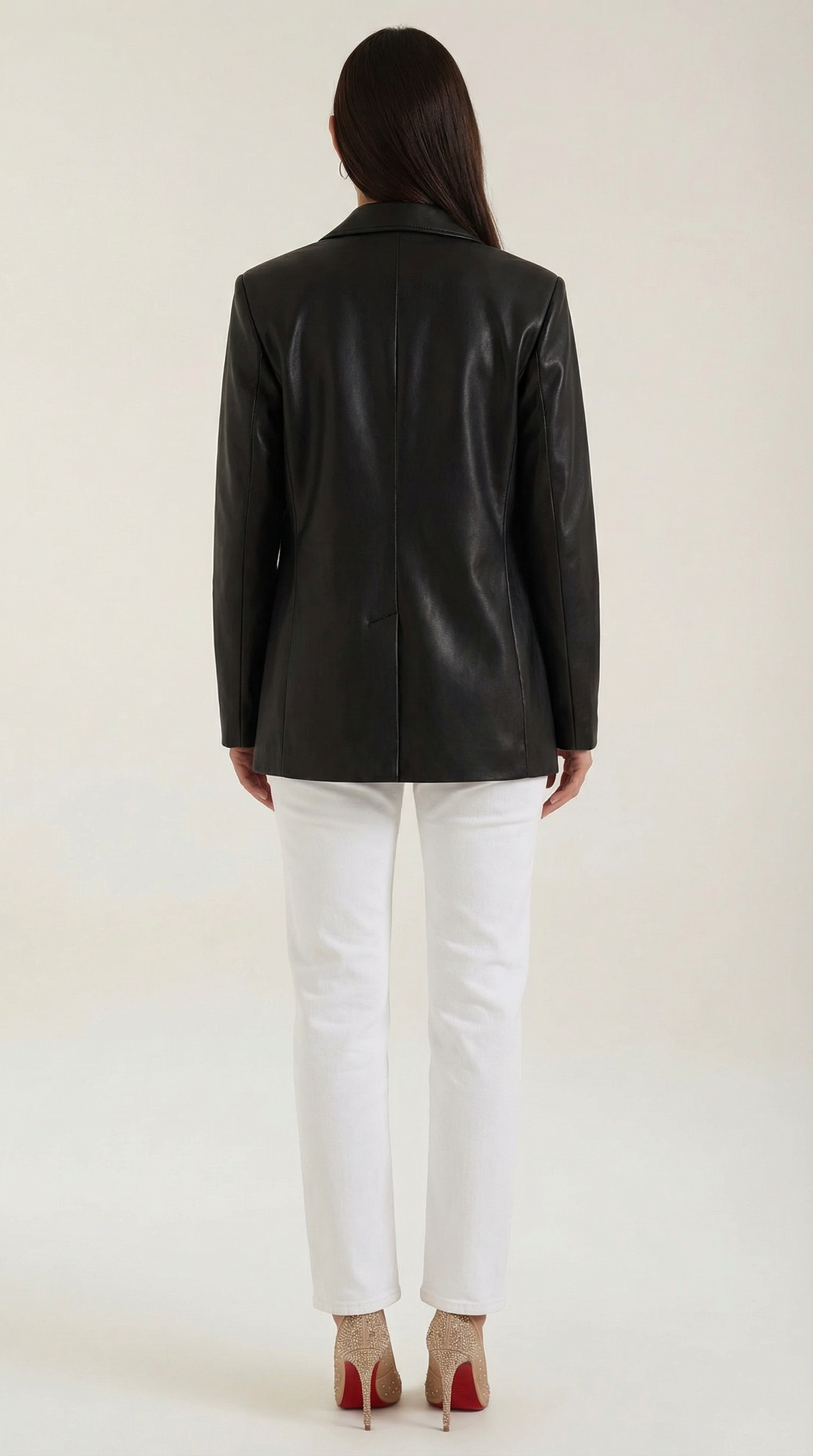 Blazer de Ecopiel Corte Estructurado