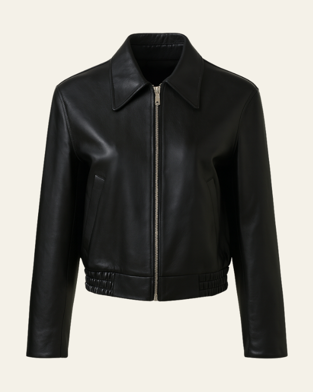Chaqueta de piel sintética urbana