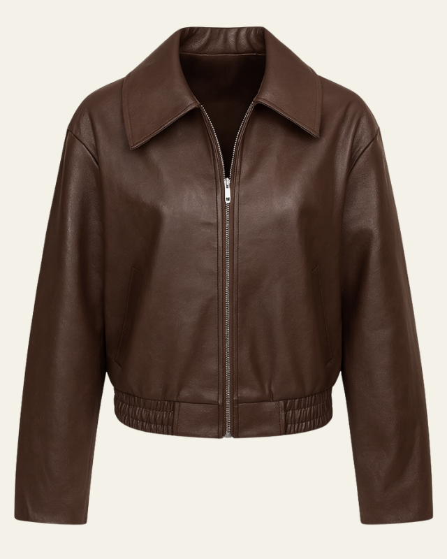 Chaqueta de piel sintética urbana