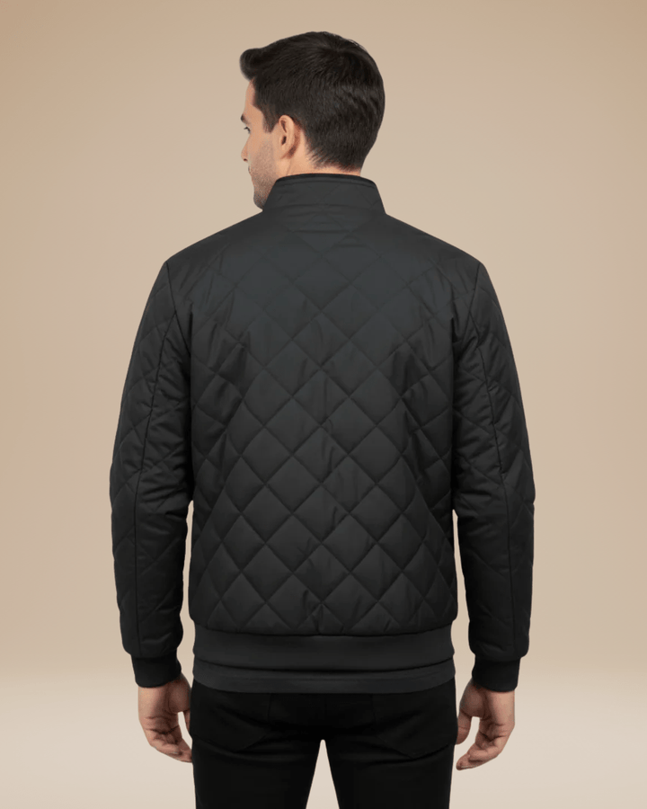 Chaqueta acolchada de rombos hombre
