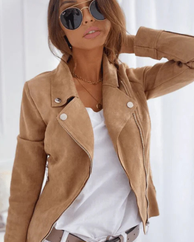 Chaqueta estructurada de corte biker