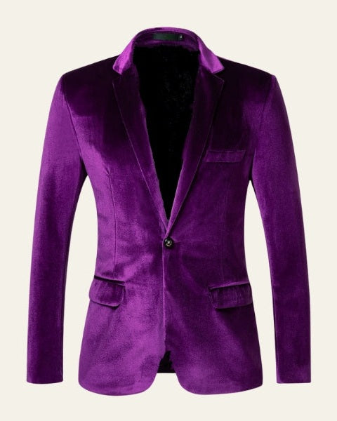 Blazer de terciopelo para hombre