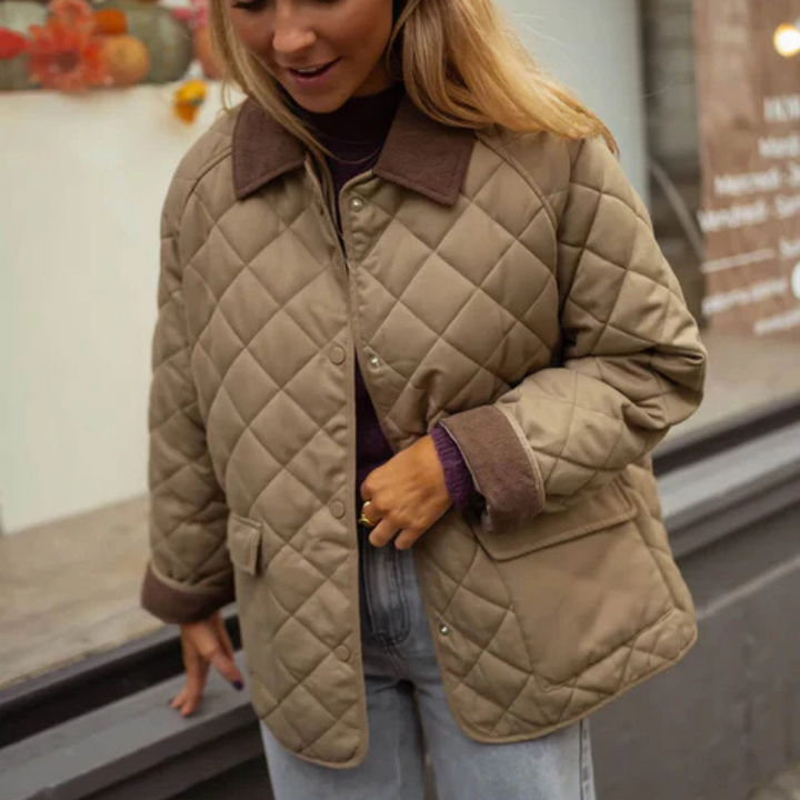 Chaqueta acolchada de algodón retro