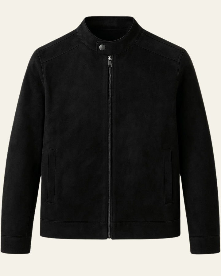 Chaqueta de ante vegano clásica