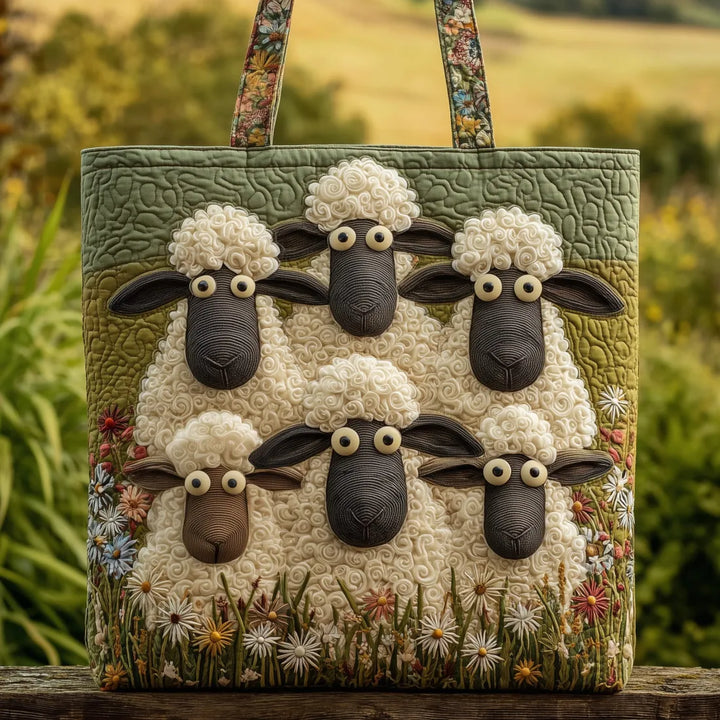 ALICIA | BOLSO ARTESANAL CON SEIS OVEJAS