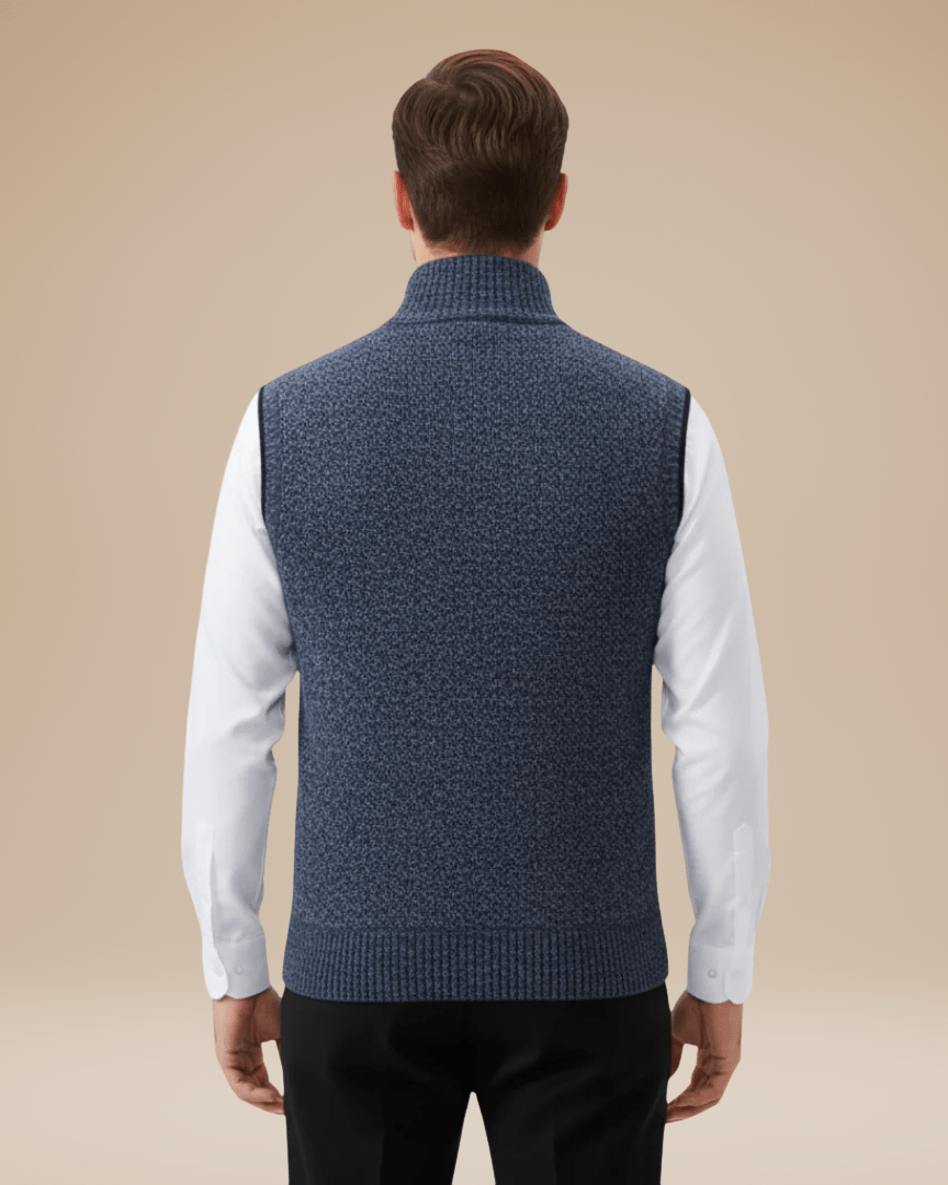 Chaleco de punto mixto para hombre