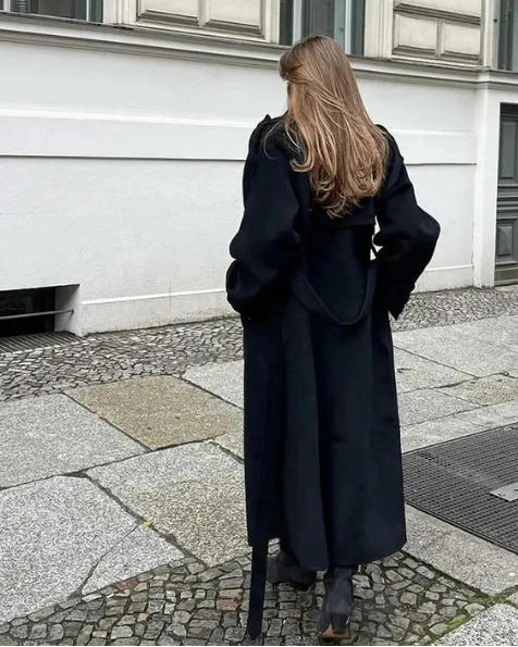 Abrigo de Lana Oversize Elegante