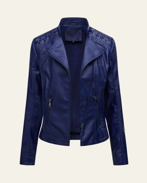 Chaqueta de piel vegana biker