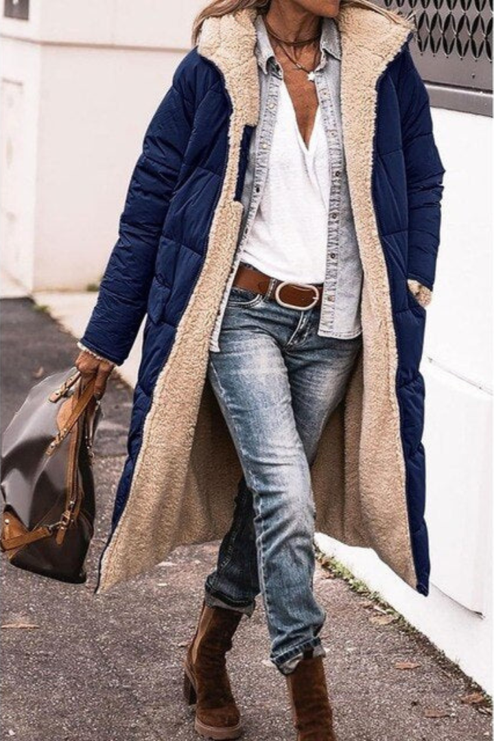 Abrigo reversible acolchado de invierno