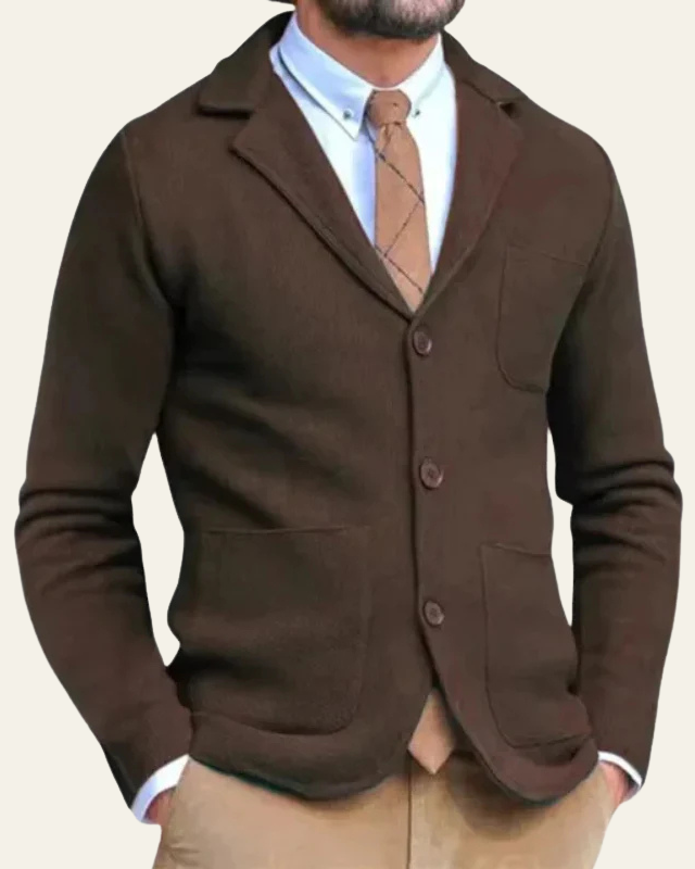 Blazer de punto slim fit elegante
