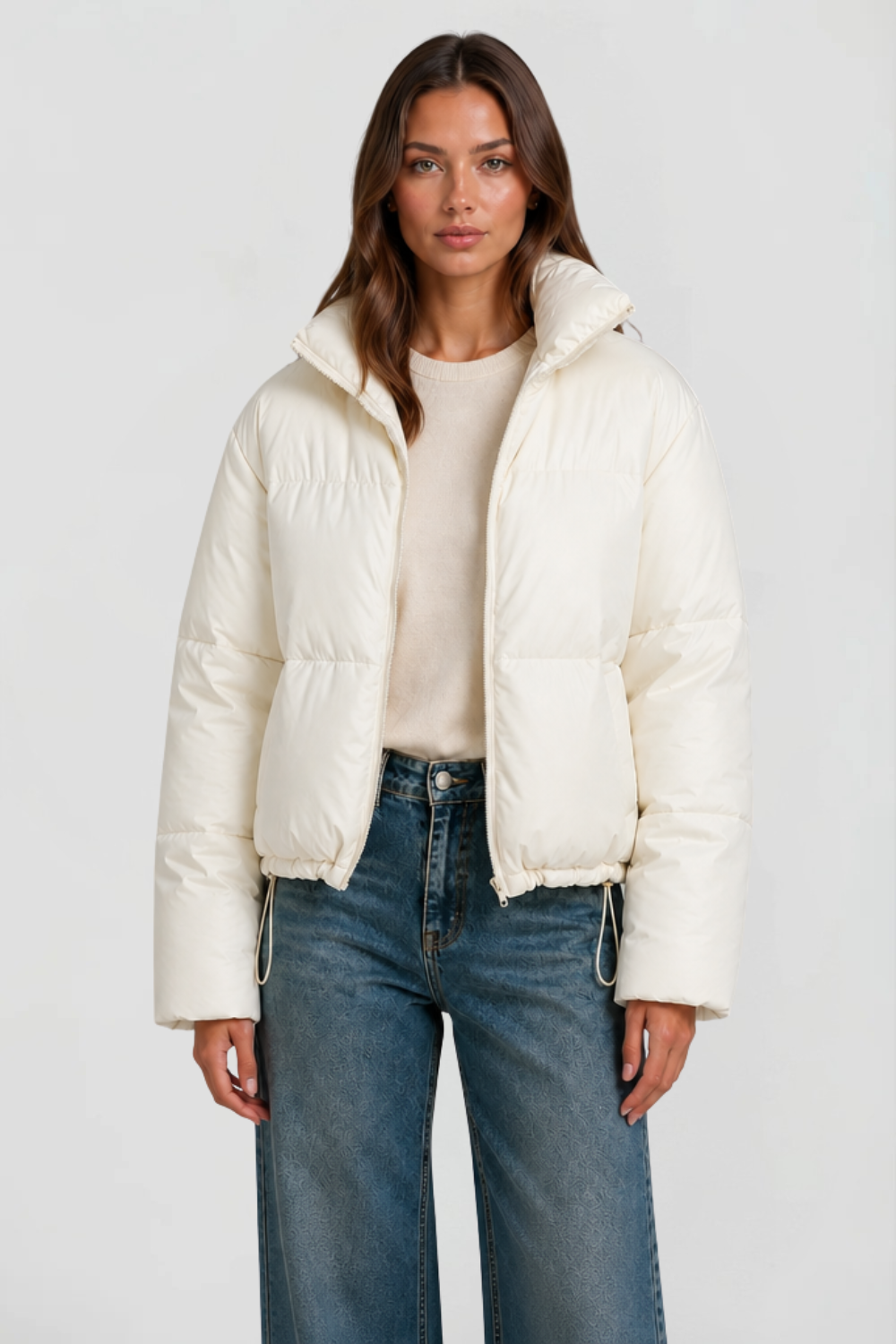 Chaqueta Acolchada Corta para Mujer