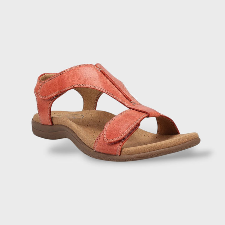Sandalias ortopédicas piel vegana mujer