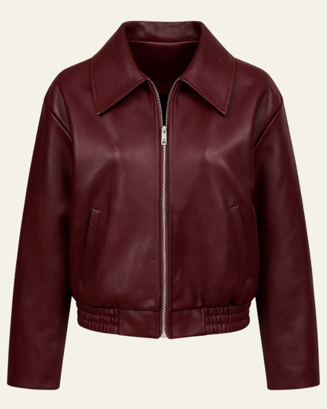 Chaqueta de piel sintética urbana
