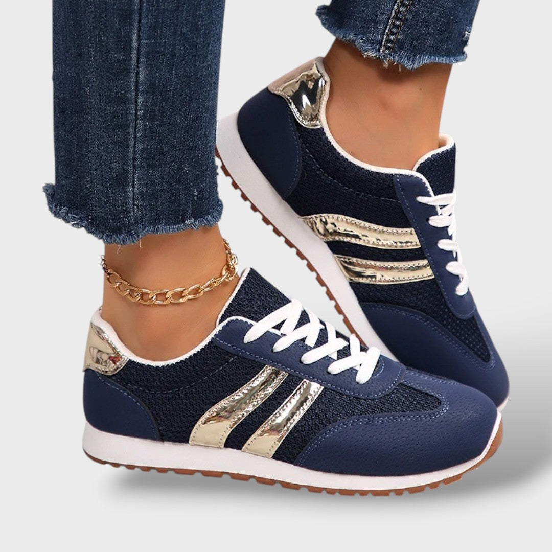 Zapatillas Ortopédicas Running Metalizadas Mujer