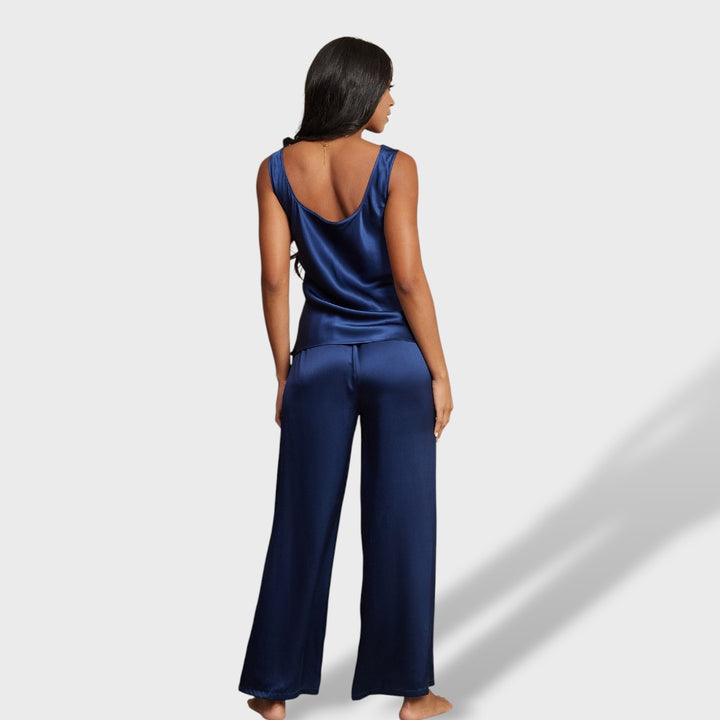 Clara™ | Pijama pierna ancha mujer