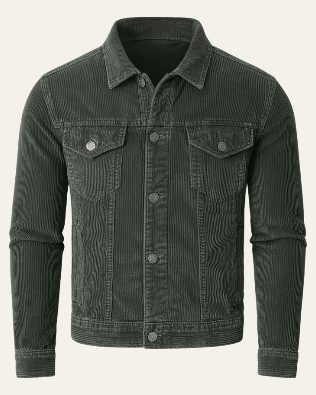 Chaqueta de pana masculina versátil