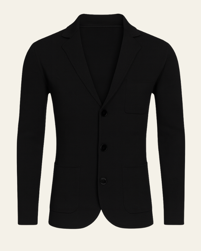 Blazer de punto slim fit elegante