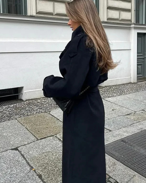 Abrigo de Lana Oversize Elegante