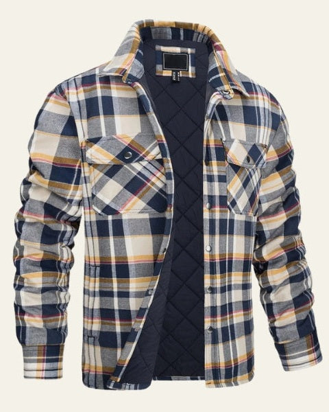 Sobrecamisa acolchada de franela