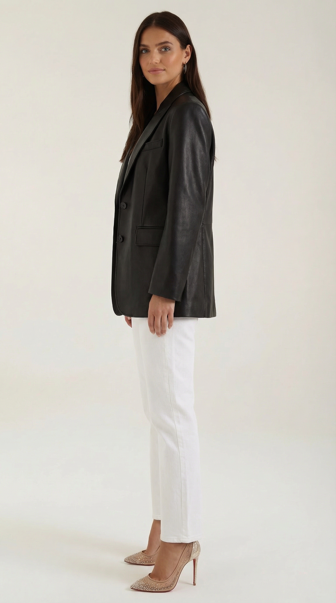 Blazer de Ecopiel Corte Estructurado