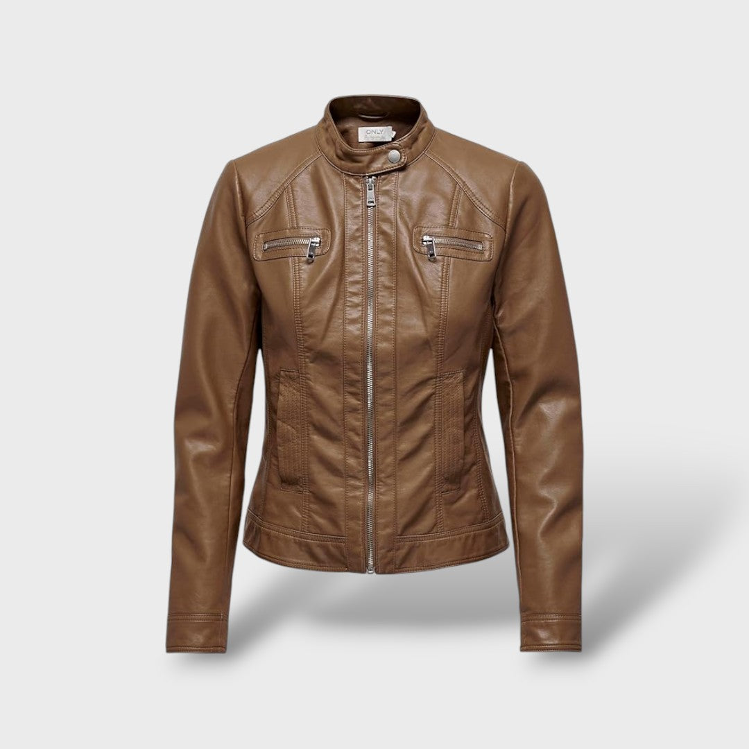 Casaco de Pele Sintética para Mulher