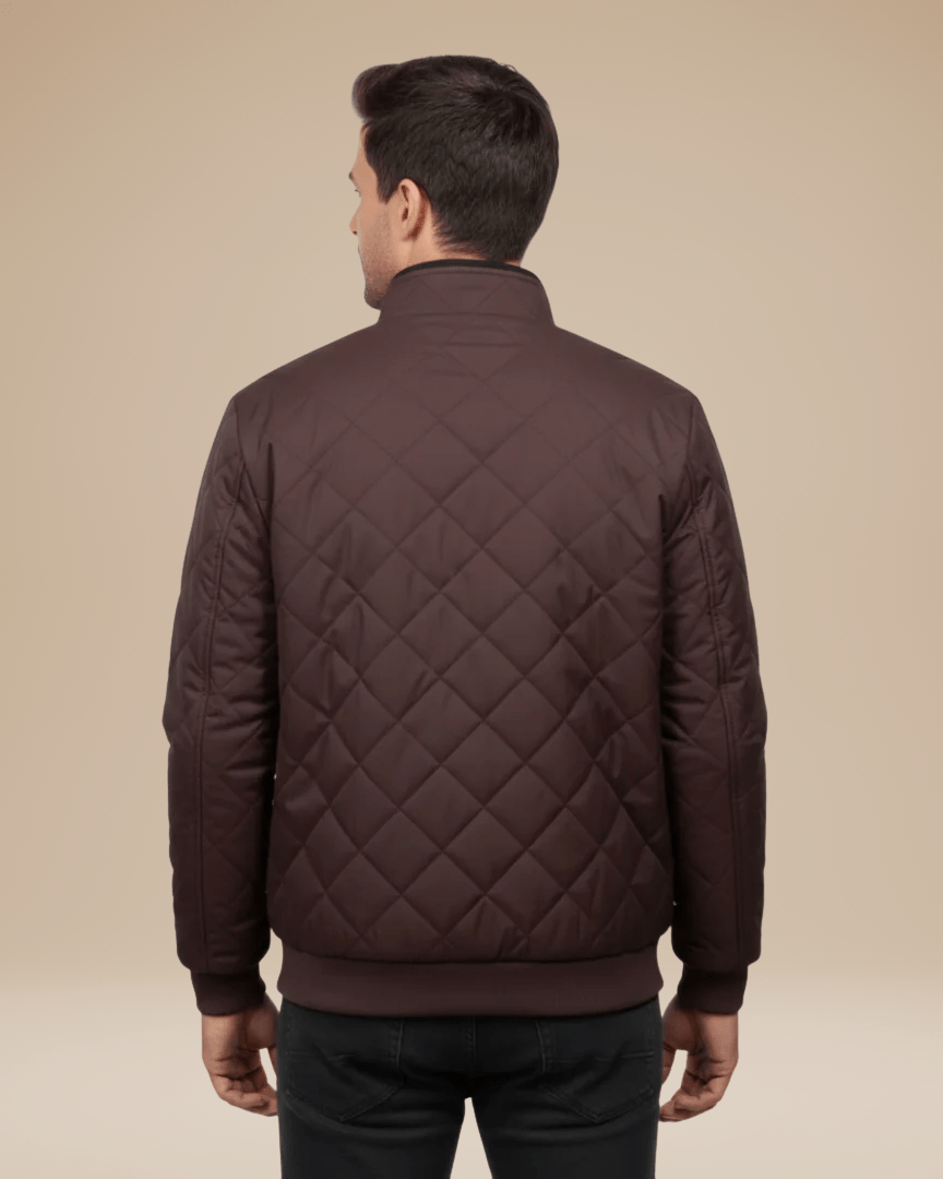 Chaqueta acolchada de rombos hombre