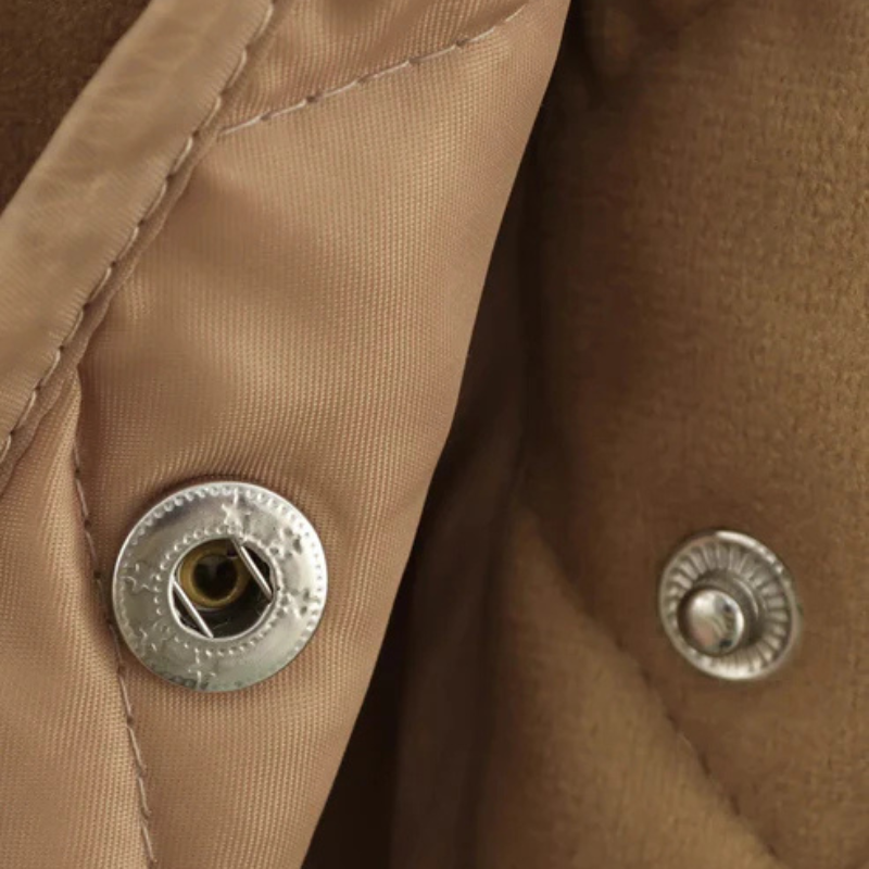 Chaqueta acolchada de algodón retro